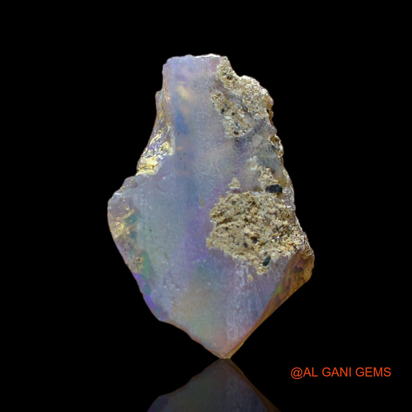 3.00 Cts Natural Ethiopian Fire Opal Loose Gemstone Fancy Rough 15x9x7 mm E-298