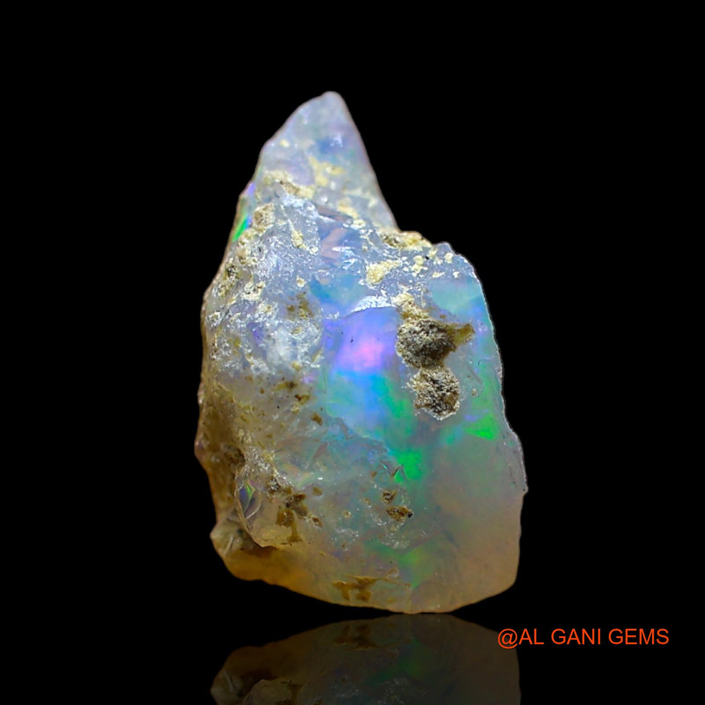 3.00 Cts Natural Ethiopian Fire Opal Loose Gemstone Fancy Rough 15x9x7 mm E-298