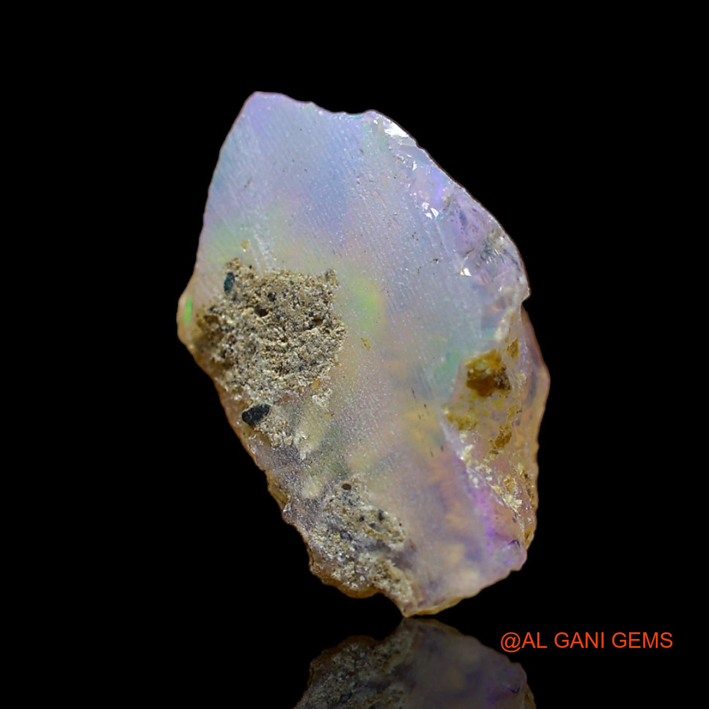 3.00 Cts Natural Ethiopian Fire Opal Loose Gemstone Fancy Rough 15x9x7 mm E-298