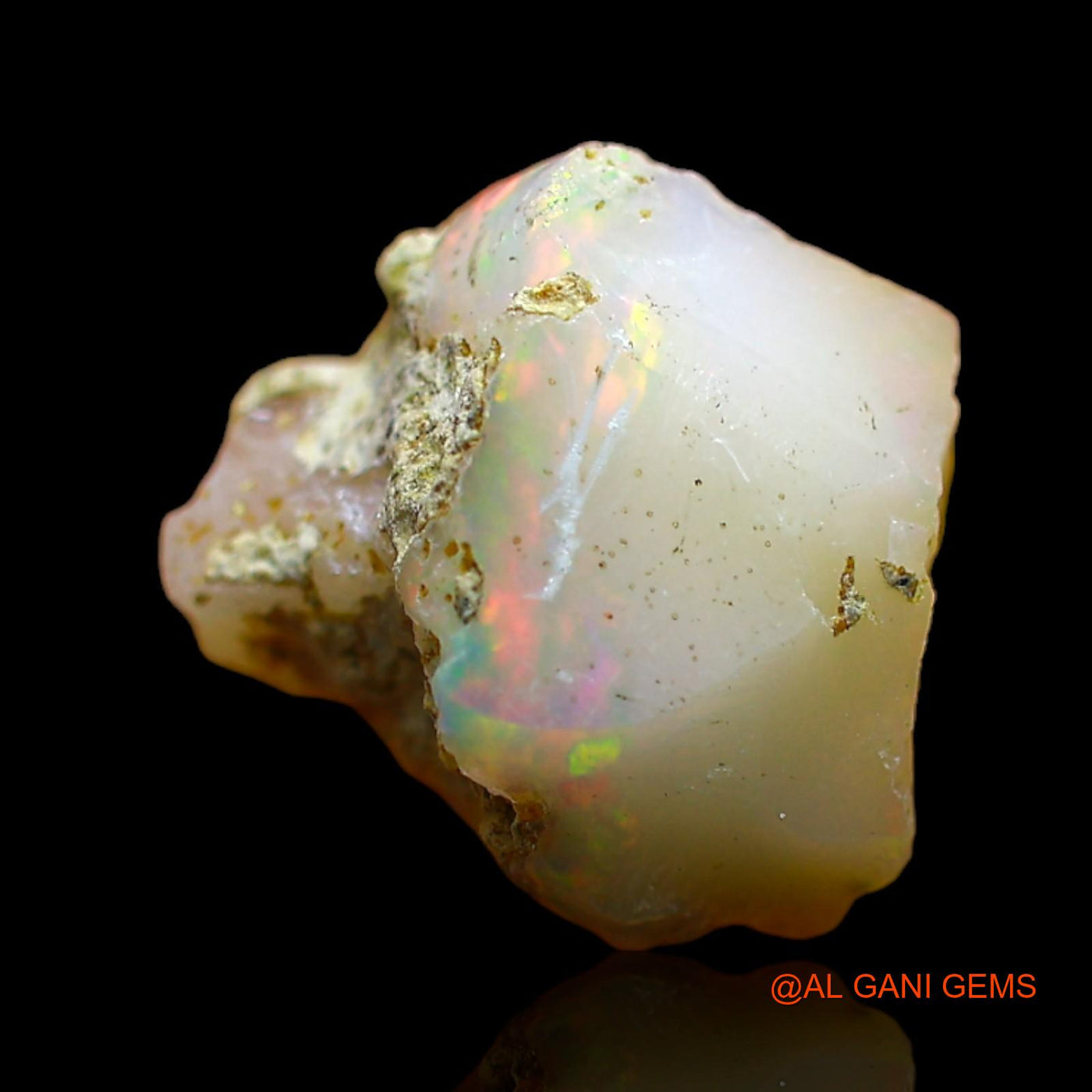 4.00 Cts Unheated Ethiopian Fire Opal Loose Gemstone Fancy Rough Natural 12x10x9 mm E-299