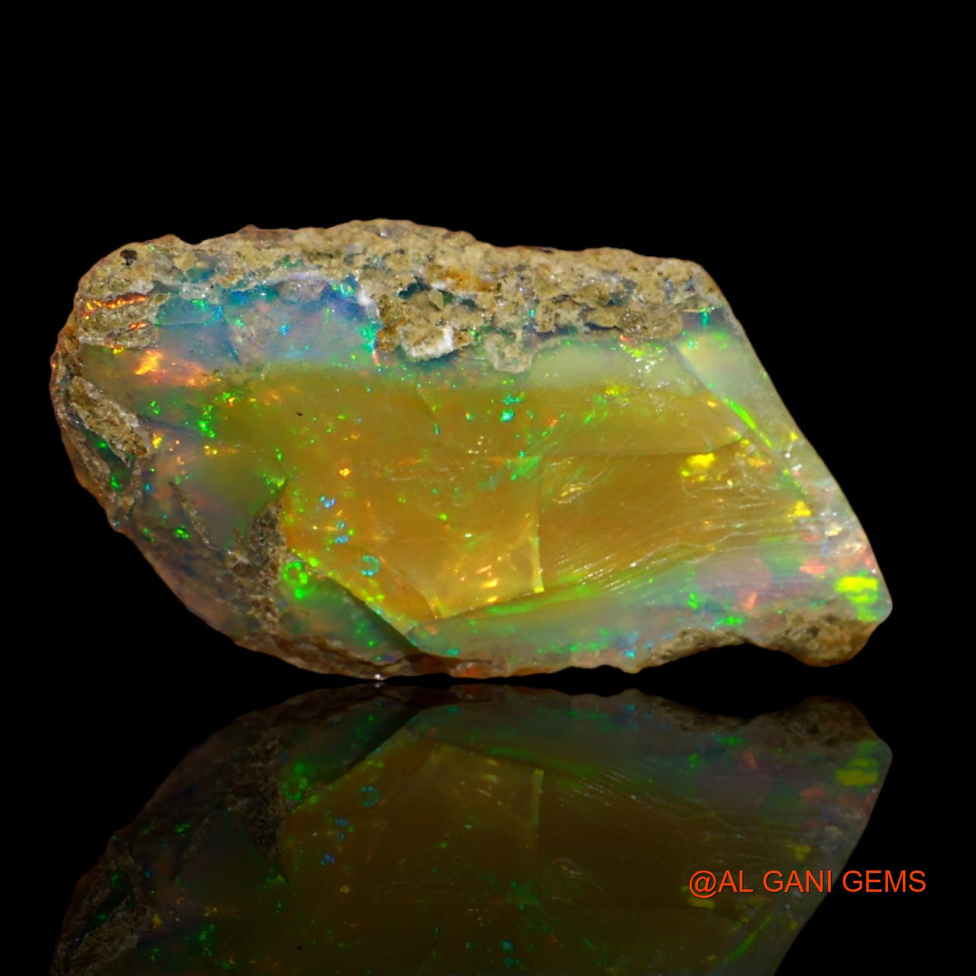 6.00 Cts Unheated Ethiopian Fire Opal Loose Gemstone Fancy Rough Natural 19x9x7 mm E-29