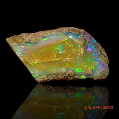 6.00 Cts Unheated Ethiopian Fire Opal Loose Gemstone Fancy Rough Natural 19x9x7 mm E-29