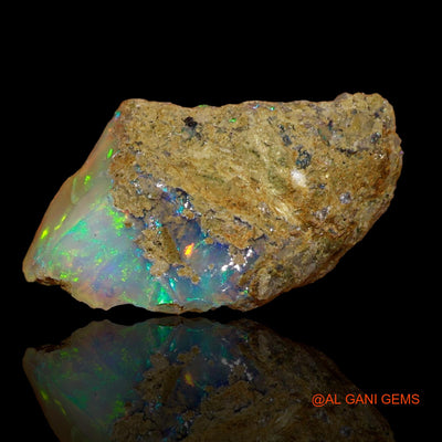 6.00 Cts Unheated Ethiopian Fire Opal Loose Gemstone Fancy Rough Natural 19x9x7 mm E-29