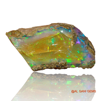 6.00 Cts Unheated Ethiopian Fire Opal Loose Gemstone Fancy Rough Natural 19x9x7 mm E-29