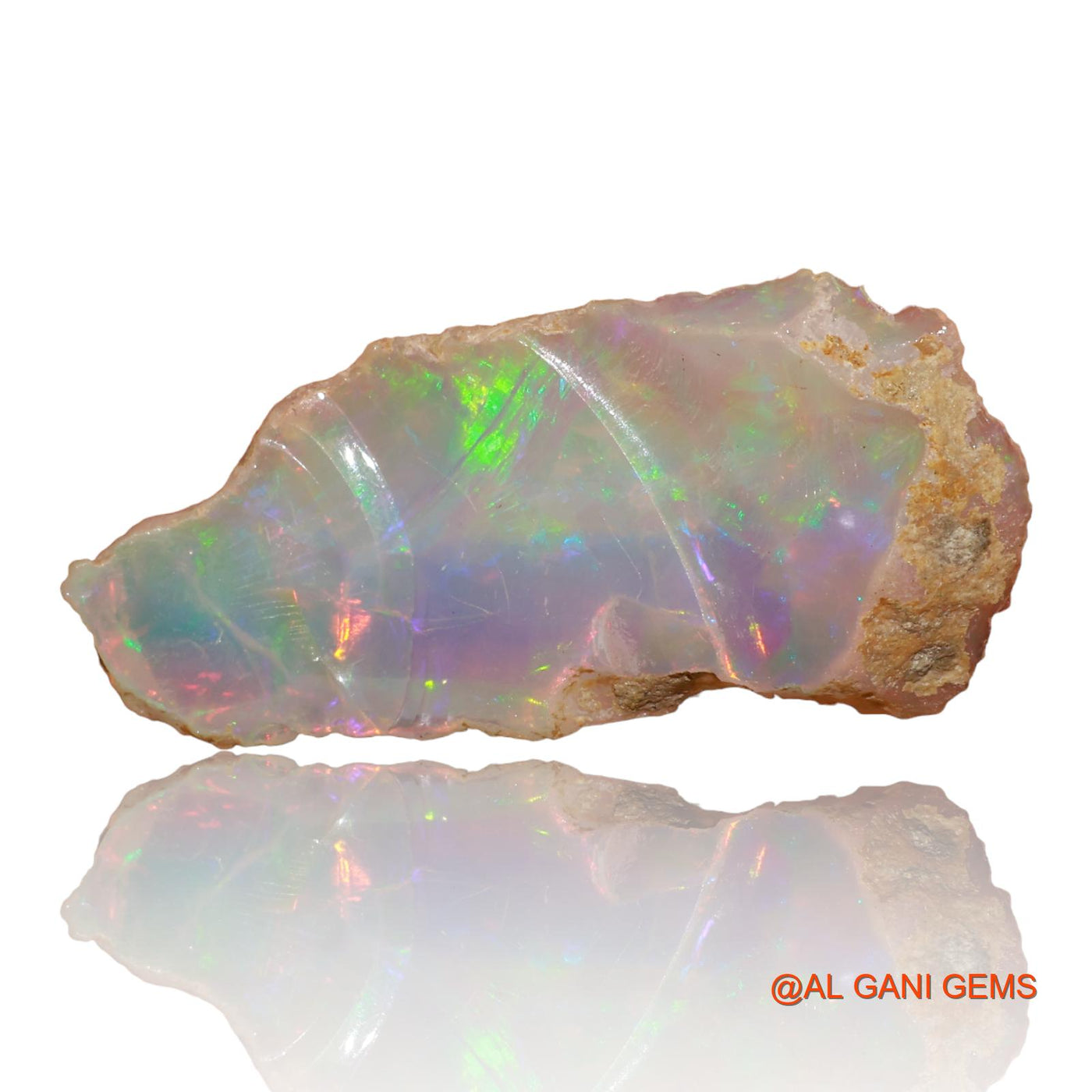 5.00 Cts Natural Ethiopian Fire Opal Fancy Rough Loose Gemstone For Jewelry 28x13x4 mm E-2