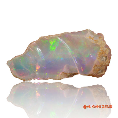 5.00 Cts Natural Ethiopian Fire Opal Fancy Rough Loose Gemstone For Jewelry 28x13x4 mm E-2