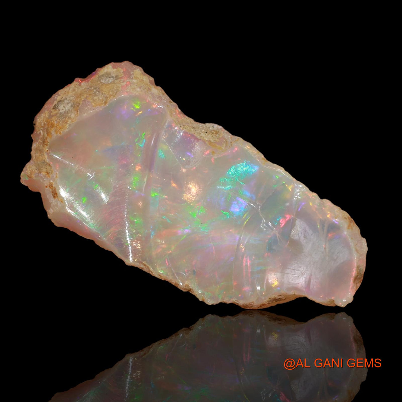 5.00 Cts Natural Ethiopian Fire Opal Fancy Rough Loose Gemstone For Jewelry 28x13x4 mm E-2