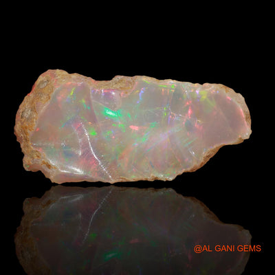 5.00 Cts Natural Ethiopian Fire Opal Fancy Rough Loose Gemstone For Jewelry 28x13x4 mm E-2