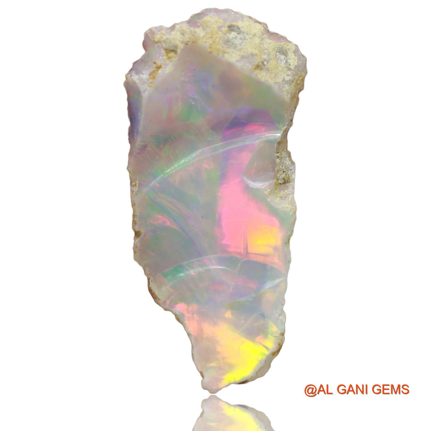 5.00 Cts Natural Ethiopian Fire Opal Fancy Rough Loose Gemstone For Jewelry 28x13x4 mm E-2