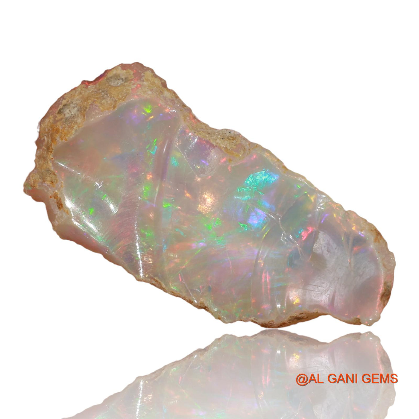 5.00 Cts Natural Ethiopian Fire Opal Fancy Rough Loose Gemstone For Jewelry 28x13x4 mm E-2