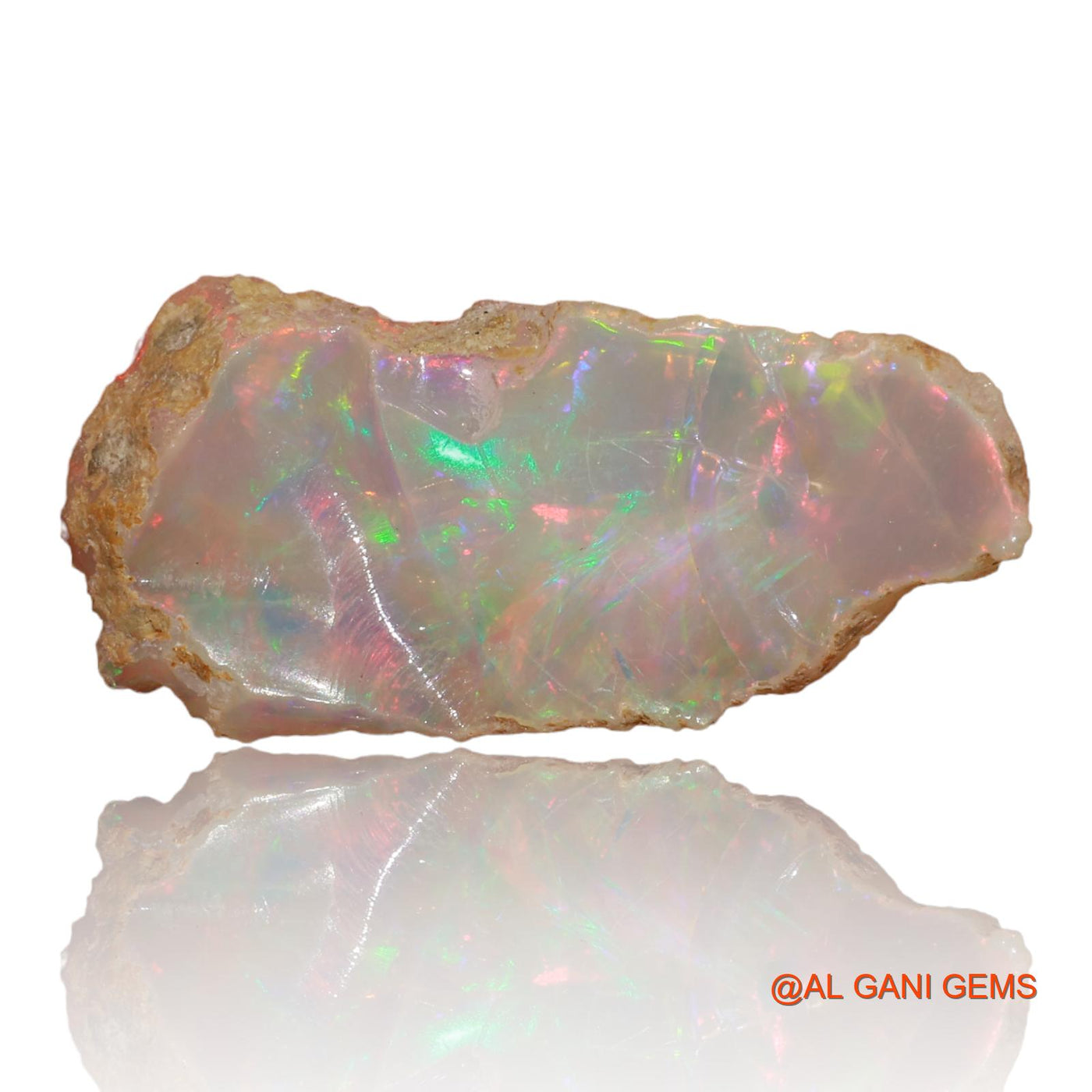 5.00 Cts Natural Ethiopian Fire Opal Fancy Rough Loose Gemstone For Jewelry 28x13x4 mm E-2