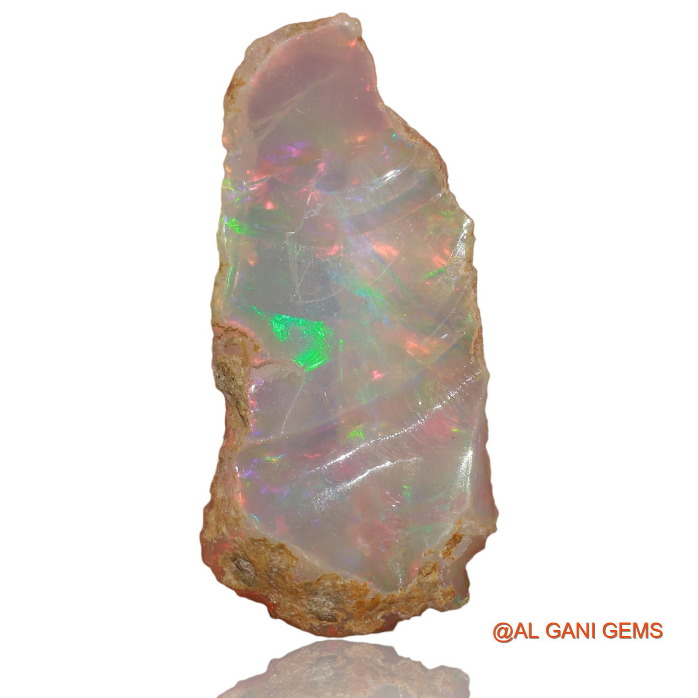 5.00 Cts Natural Ethiopian Fire Opal Fancy Rough Loose Gemstone For Jewelry 28x13x4 mm E-2