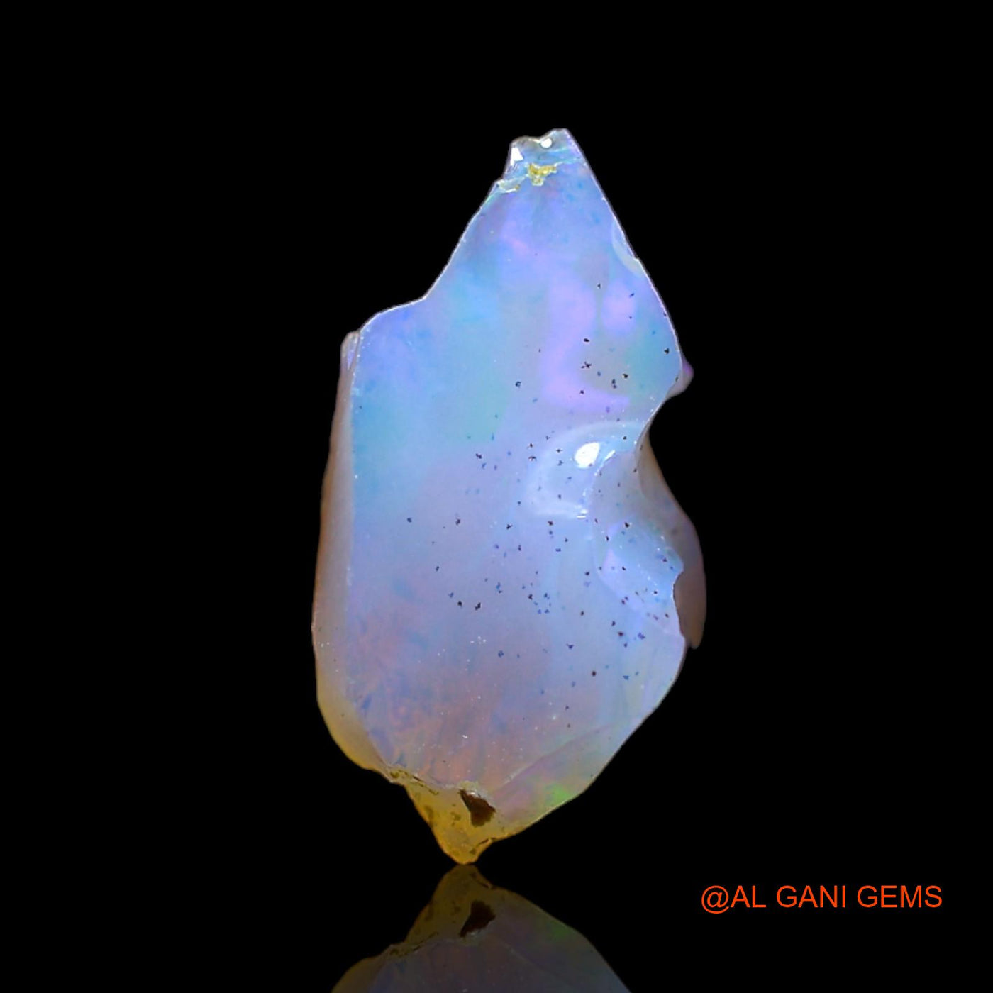 3.00 Cts Natural Ethiopian Fire Opal Loose Gemstone Fancy Rough 14x10x7 mm E-300