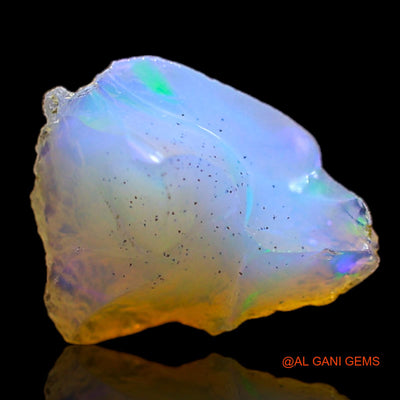 3.00 Cts Natural Ethiopian Fire Opal Loose Gemstone Fancy Rough 14x10x7 mm E-300