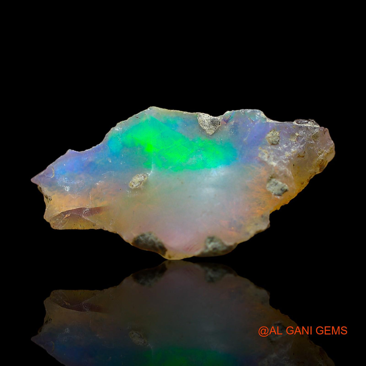 5.00 Cts Unheated Ethiopian Fire Opal Loose Gemstone Fancy Rough Natural 22x12x5 mm E-301