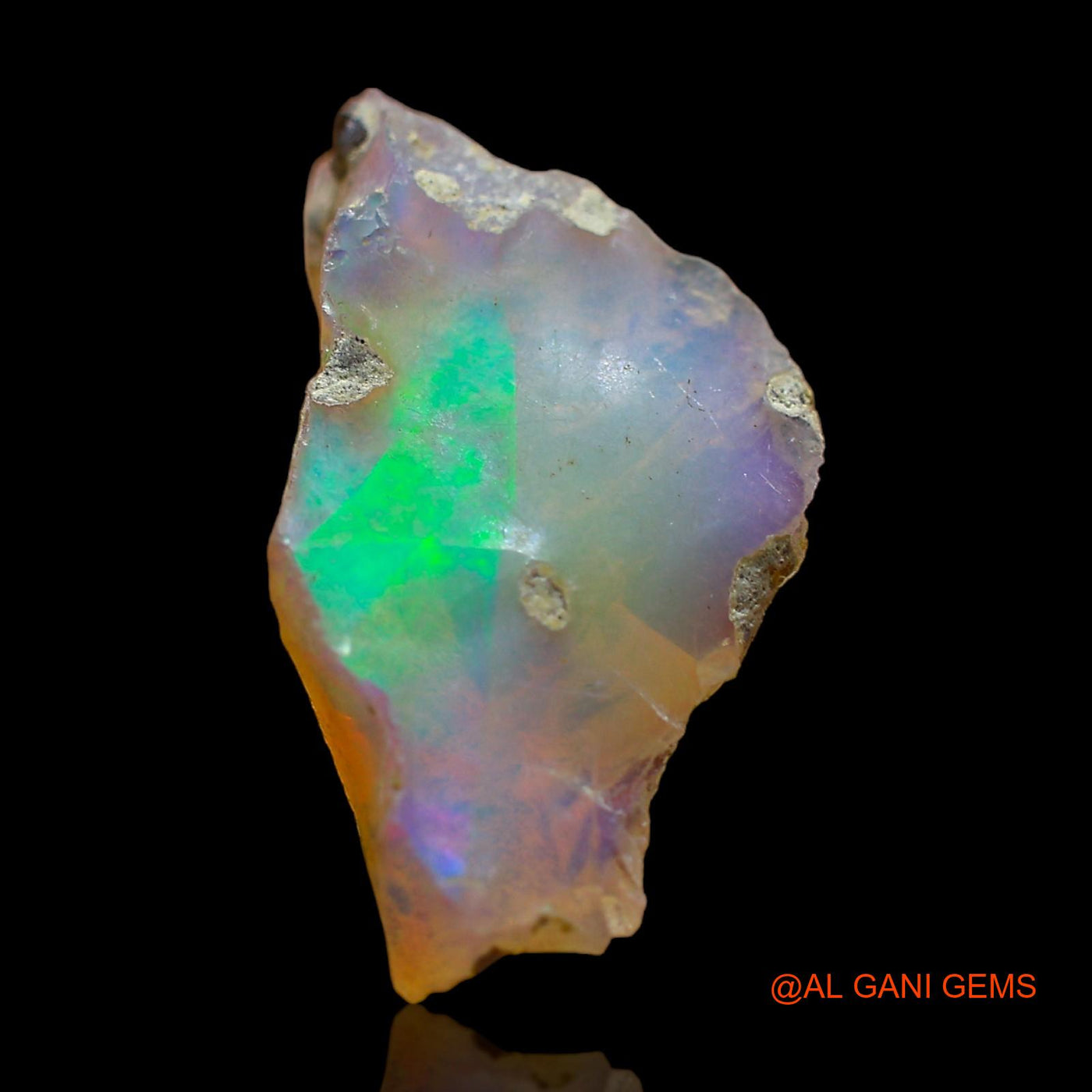 5.00 Cts Unheated Ethiopian Fire Opal Loose Gemstone Fancy Rough Natural 22x12x5 mm E-301