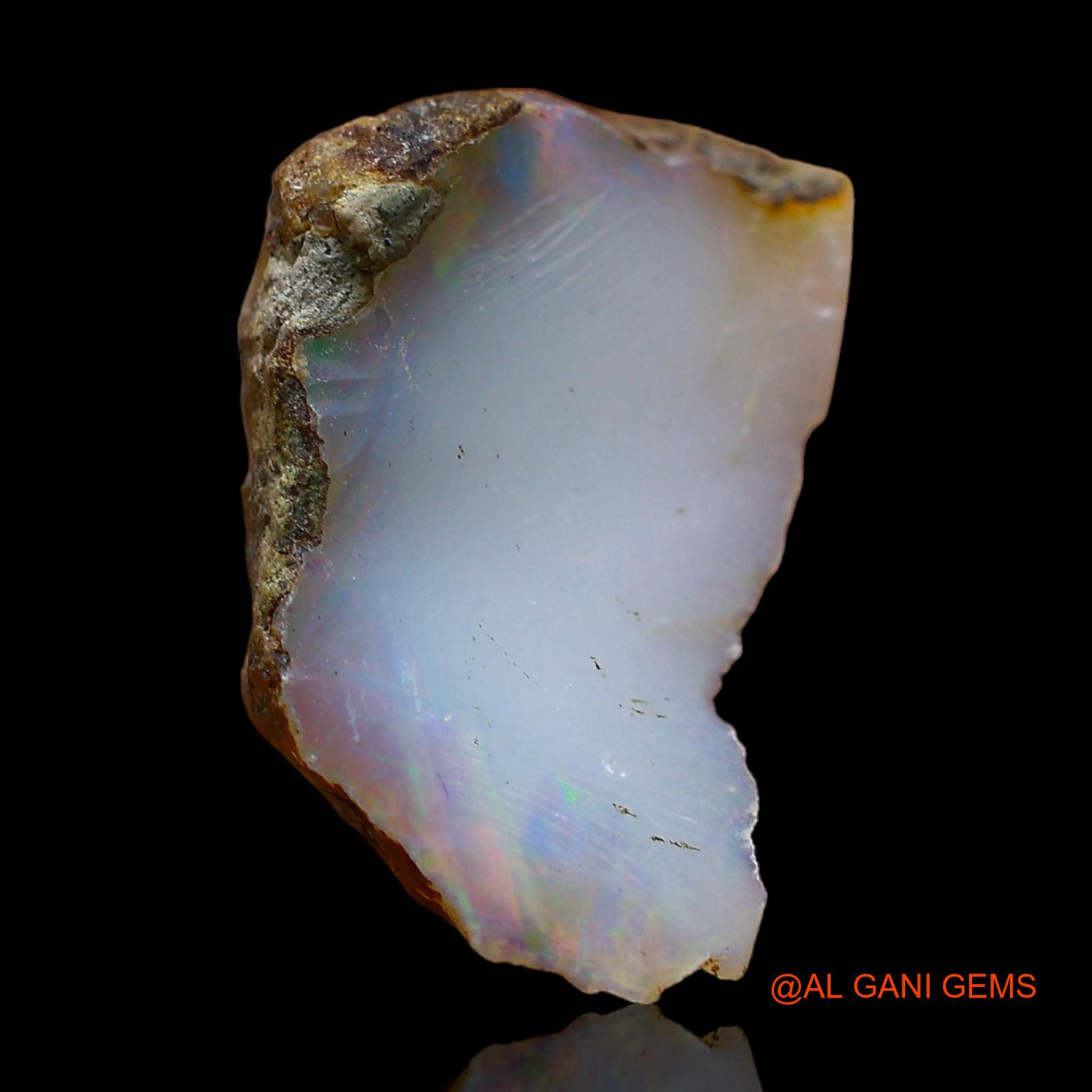 5.00 Cts Natural Ethiopian Fire Opal Loose Gemstone Fancy Rough 19x12x7 mm E-304