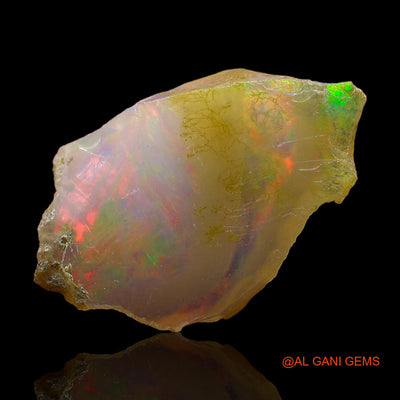 Natural Fire Opal Gemstone 3.00 Cts Loose Fancy Rough From Ethiopia 20x13x3 mm E-305