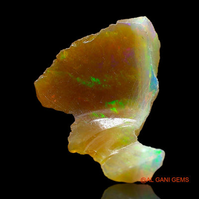3.00 Cts Natural Ethiopian Fire Opal Loose Gemstone Fancy Rough 17x15x5 mm E-306