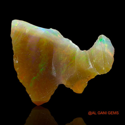 3.00 Cts Natural Ethiopian Fire Opal Loose Gemstone Fancy Rough 17x15x5 mm E-306