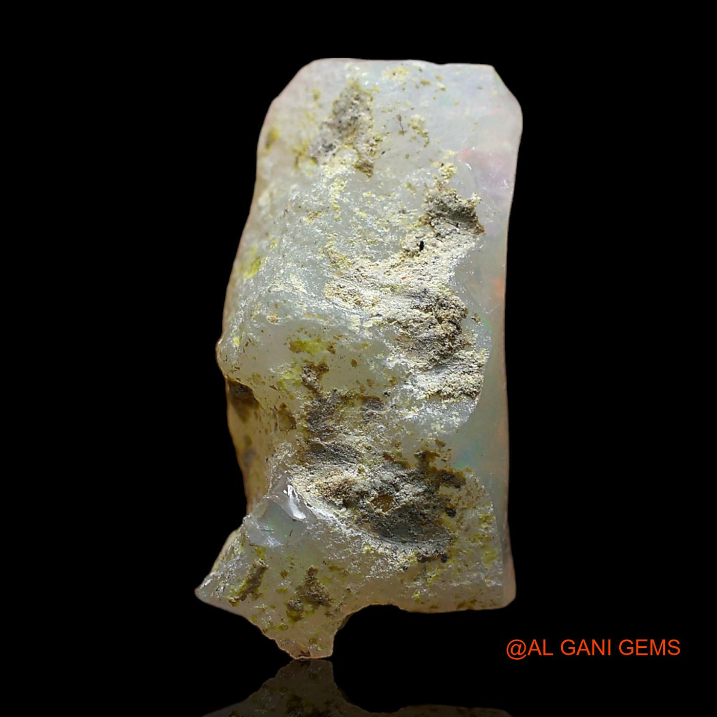 7.00 Cts Natural Ethiopian Fire Opal Loose Gemstone Fancy Rough 19x10x7 mm E-308