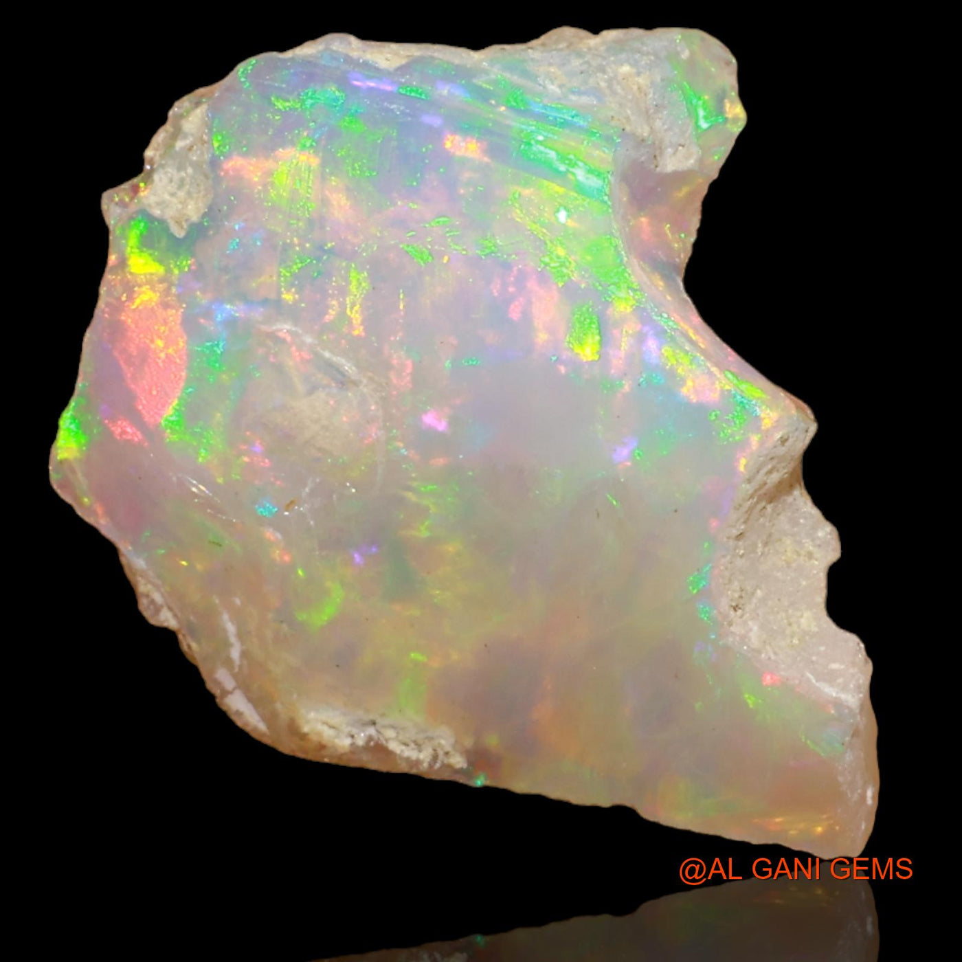 5.00 Cts Natural Ethiopian Fire Opal Fancy Rough Loose Gemstone For Jewelry 16x14x9 mm E-30