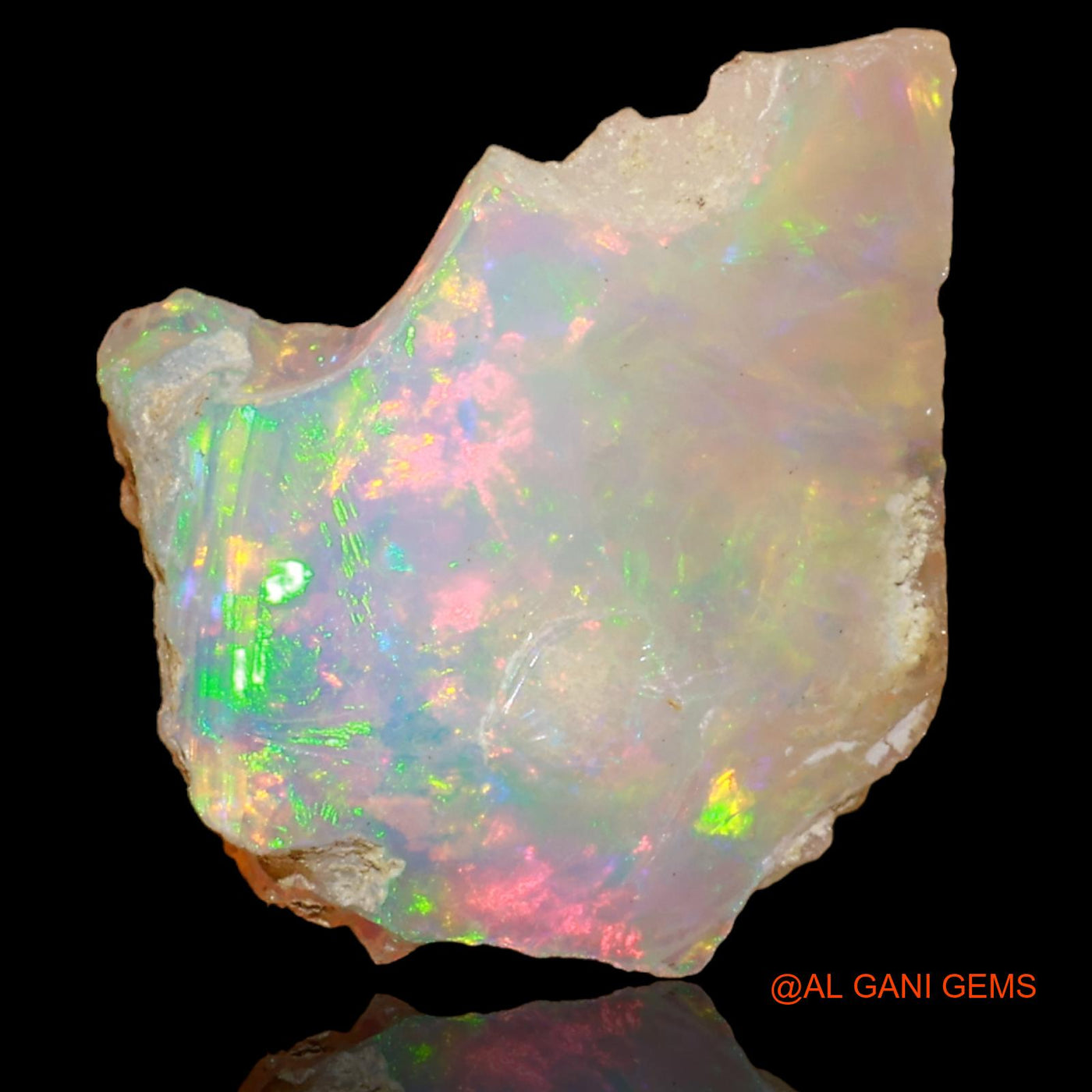 5.00 Cts Natural Ethiopian Fire Opal Fancy Rough Loose Gemstone For Jewelry 16x14x9 mm E-30