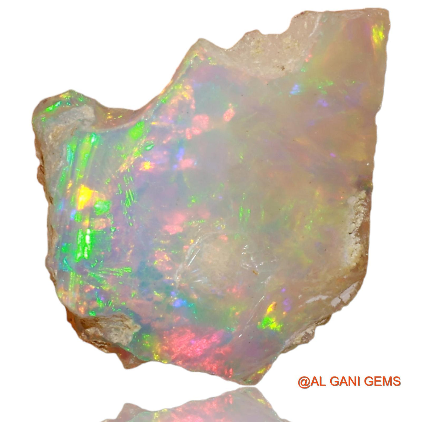 5.00 Cts Natural Ethiopian Fire Opal Fancy Rough Loose Gemstone For Jewelry 16x14x9 mm E-30