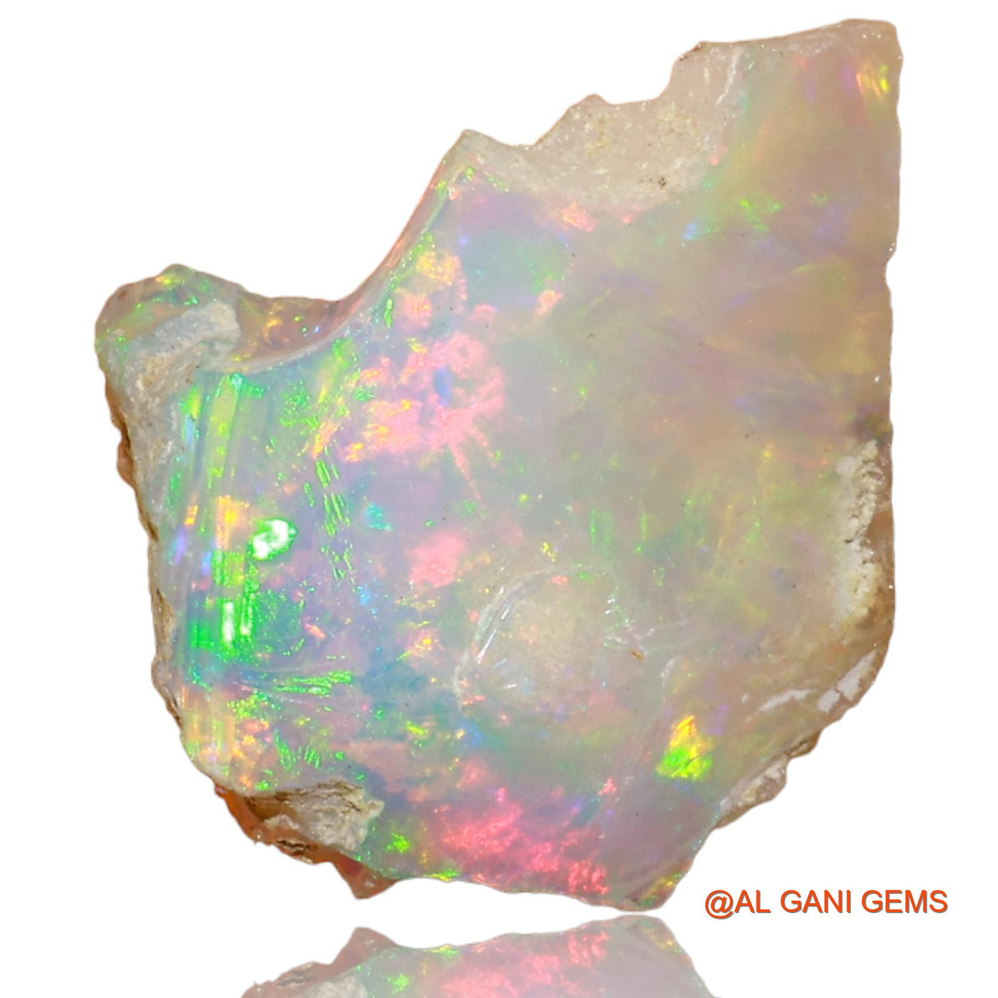 5.00 Cts Natural Ethiopian Fire Opal Fancy Rough Loose Gemstone For Jewelry 16x14x9 mm E-30