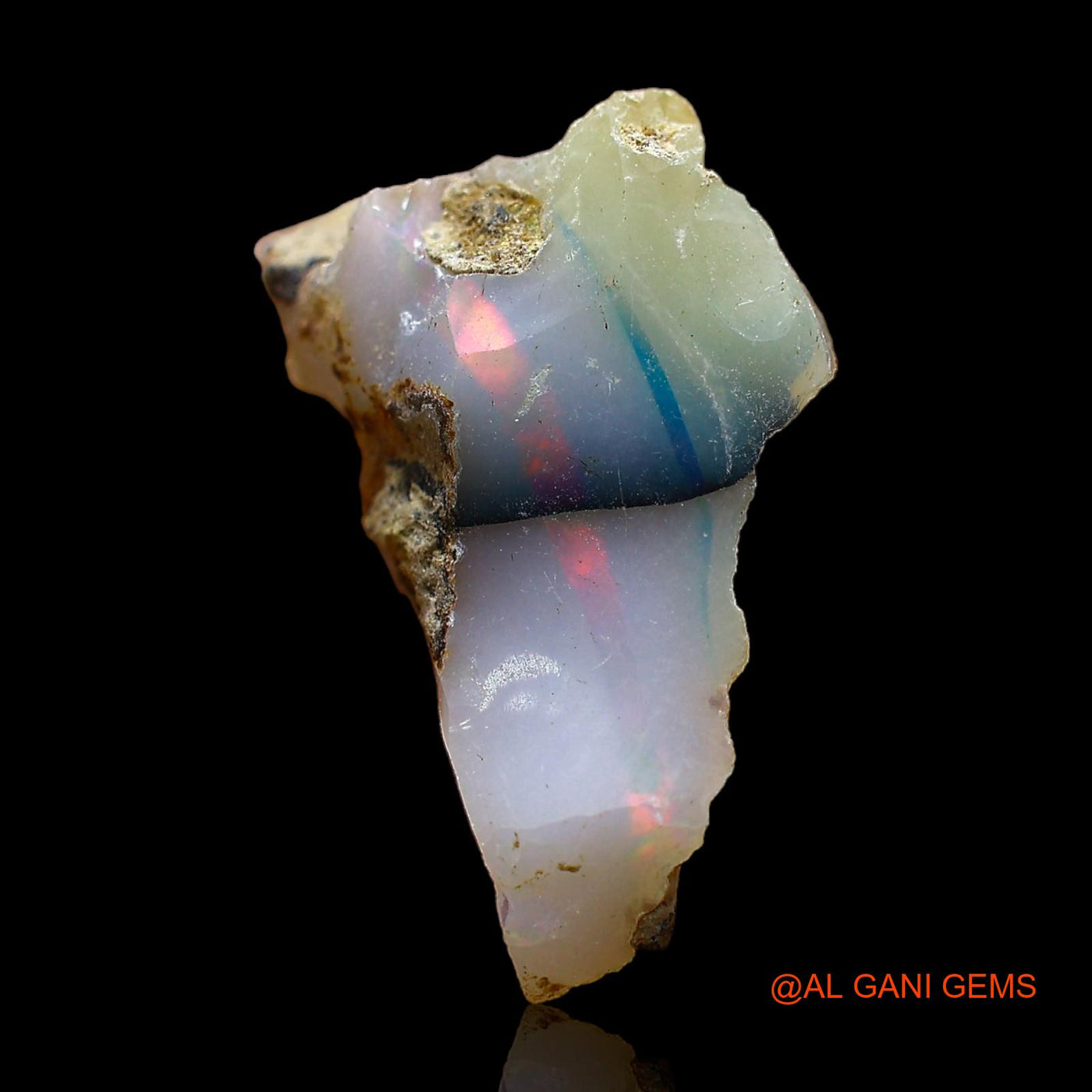5.00 Cts Unheated Ethiopian Fire Opal Loose Gemstone Fancy Rough Natural 20x11x7 mm E-311