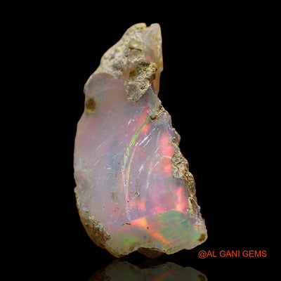 Natural Fire Opal Gemstone 3.00 Cts Loose Fancy Rough From Ethiopia 19x10x6 mm E-313