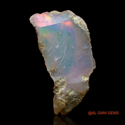 Natural Fire Opal Gemstone 3.00 Cts Loose Fancy Rough From Ethiopia 19x10x6 mm E-313
