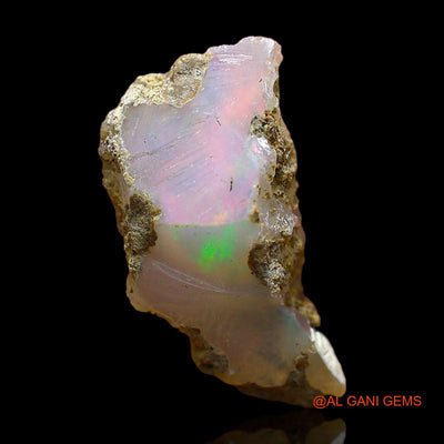 Natural Fire Opal Gemstone 3.00 Cts Loose Fancy Rough From Ethiopia 19x10x6 mm E-313