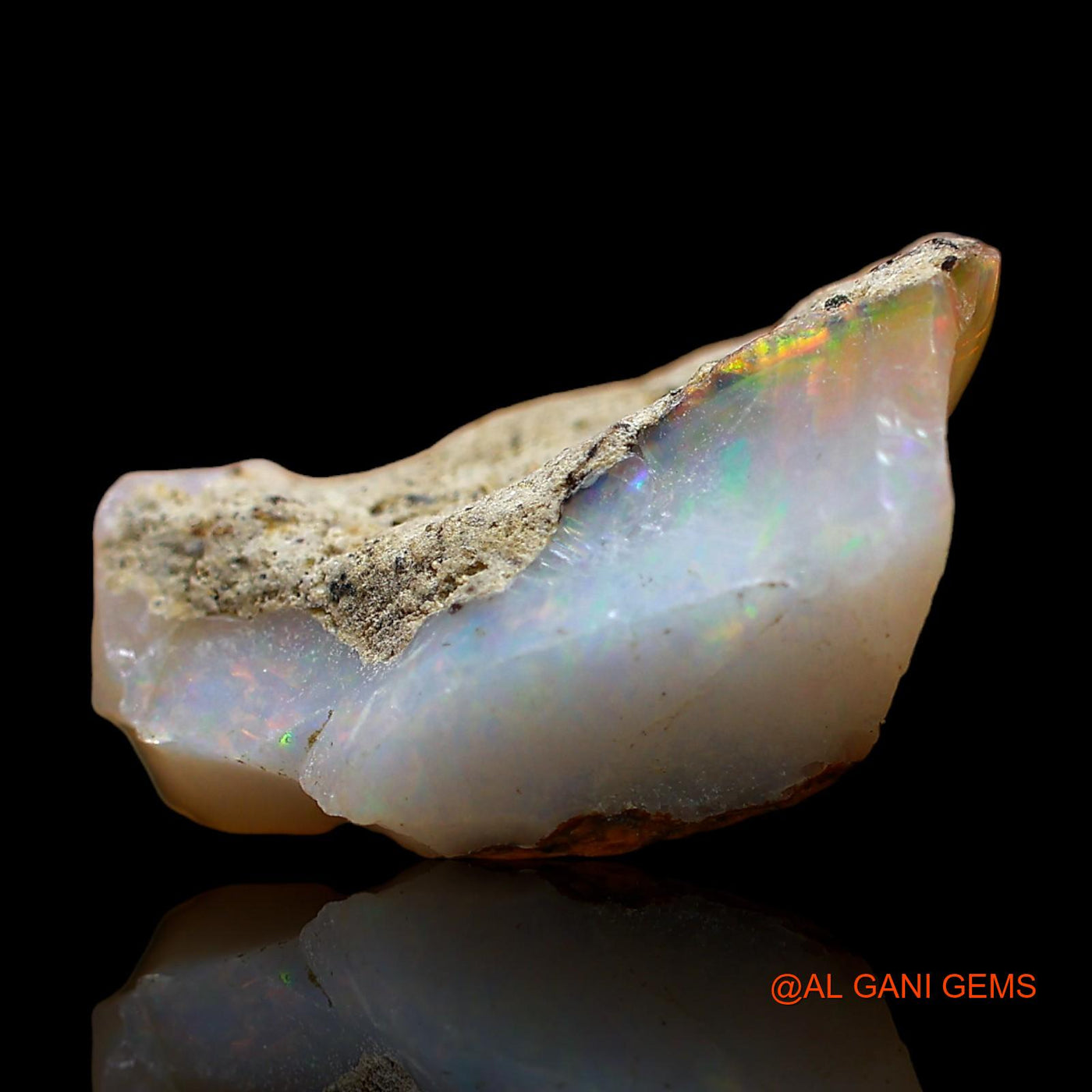 7.00 Cts Natural Ethiopian Fire Opal Loose Gemstone Fancy Rough 19x11x8 mm E-314