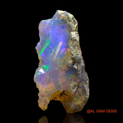 Natural Fire Opal Gemstone 3.00 Cts Loose Fancy Rough From Ethiopia 19x10x4 mm E-315