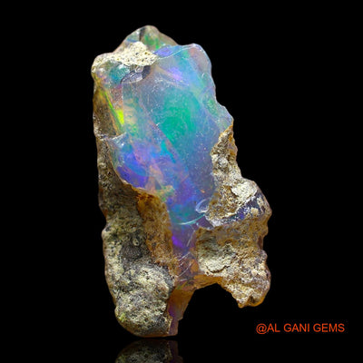 Natural Fire Opal Gemstone 3.00 Cts Loose Fancy Rough From Ethiopia 19x10x4 mm E-315