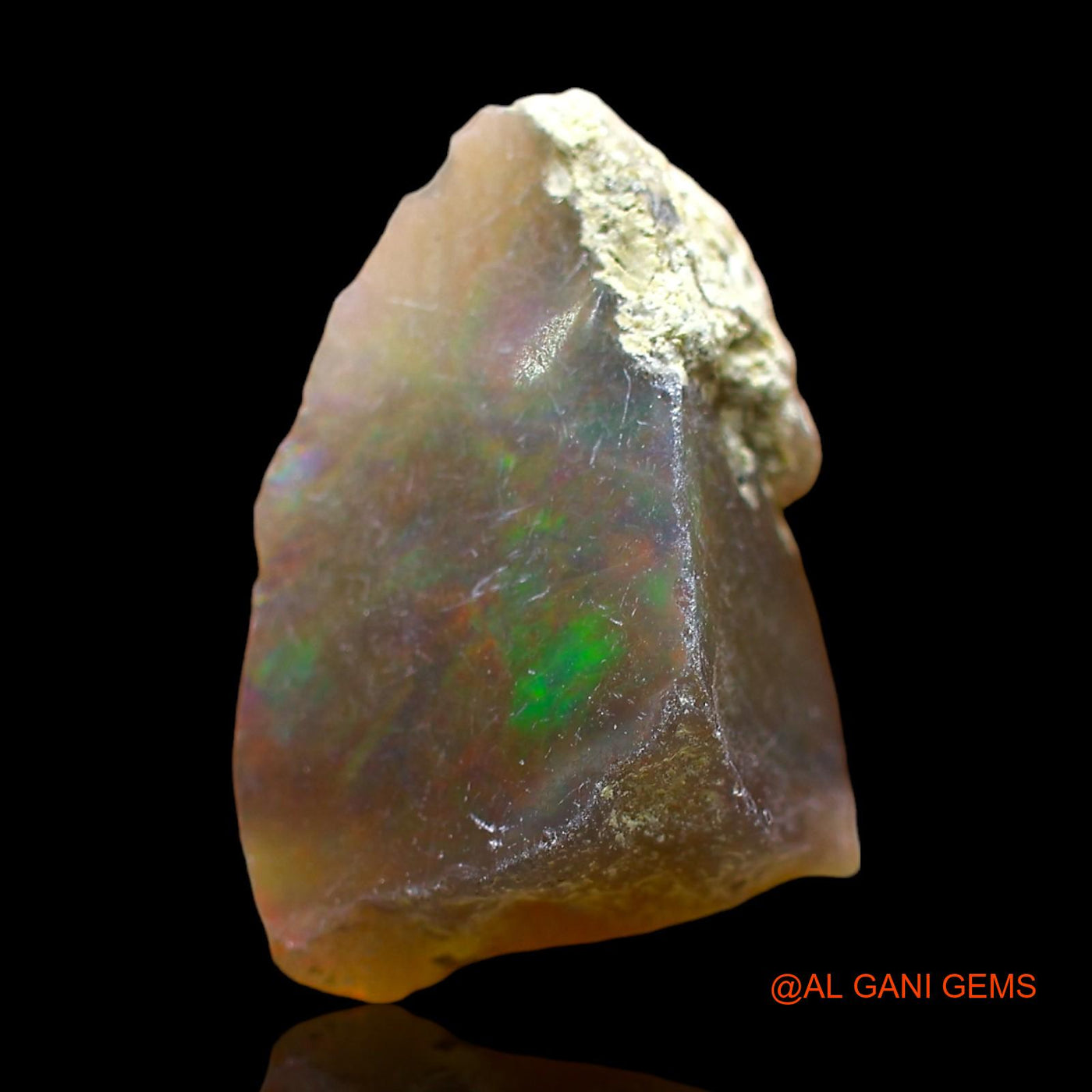Natural Untreated Fire Opal Loose Gemstone Fancy Rough From Ethiopia 3.00 Cts 17x12x6 mm E-316