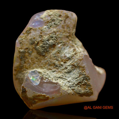Natural Untreated Fire Opal Loose Gemstone Fancy Rough From Ethiopia 7.00 Cts 16x12x7 mm E-317
