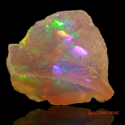 Natural Fire Opal Gemstone 3.00 Cts Loose Fancy Rough From Ethiopia 14x12x5 mm E-31