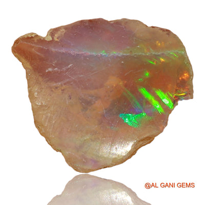 Natural Fire Opal Gemstone 3.00 Cts Loose Fancy Rough From Ethiopia 14x12x5 mm E-31