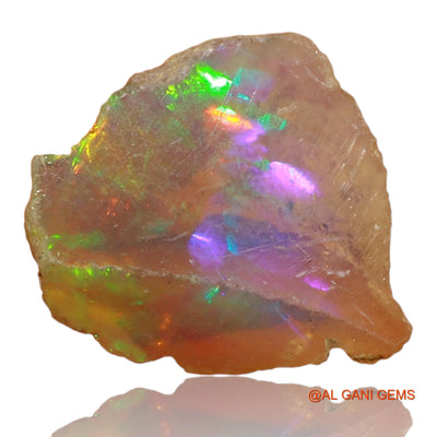 Natural Fire Opal Gemstone 3.00 Cts Loose Fancy Rough From Ethiopia 14x12x5 mm E-31