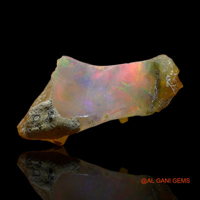 4.00 Cts Natural Ethiopian Fire Opal Fancy Rough Loose Gemstone For Jewelry 20x9x7 mm E-320