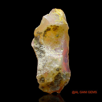 4.00 Cts Natural Ethiopian Fire Opal Fancy Rough Loose Gemstone For Jewelry 20x9x7 mm E-320