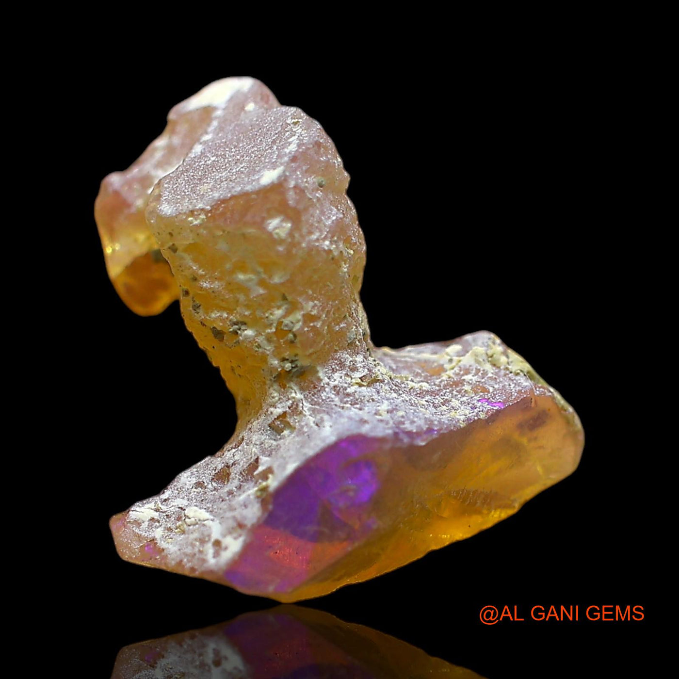 5.00 Cts Natural Ethiopian Fire Opal Loose Gemstone Fancy Rough 18x15x10 mm E-321