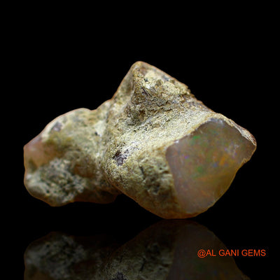 Natural Untreated Fire Opal Loose Gemstone Fancy Rough From Ethiopia 6.00 Cts 18x12x7 mm E-323