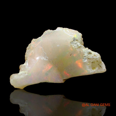 Natural Untreated Fire Opal Loose Gemstone Fancy Rough From Ethiopia 5.00 Cts 17x10x7 mm E-324