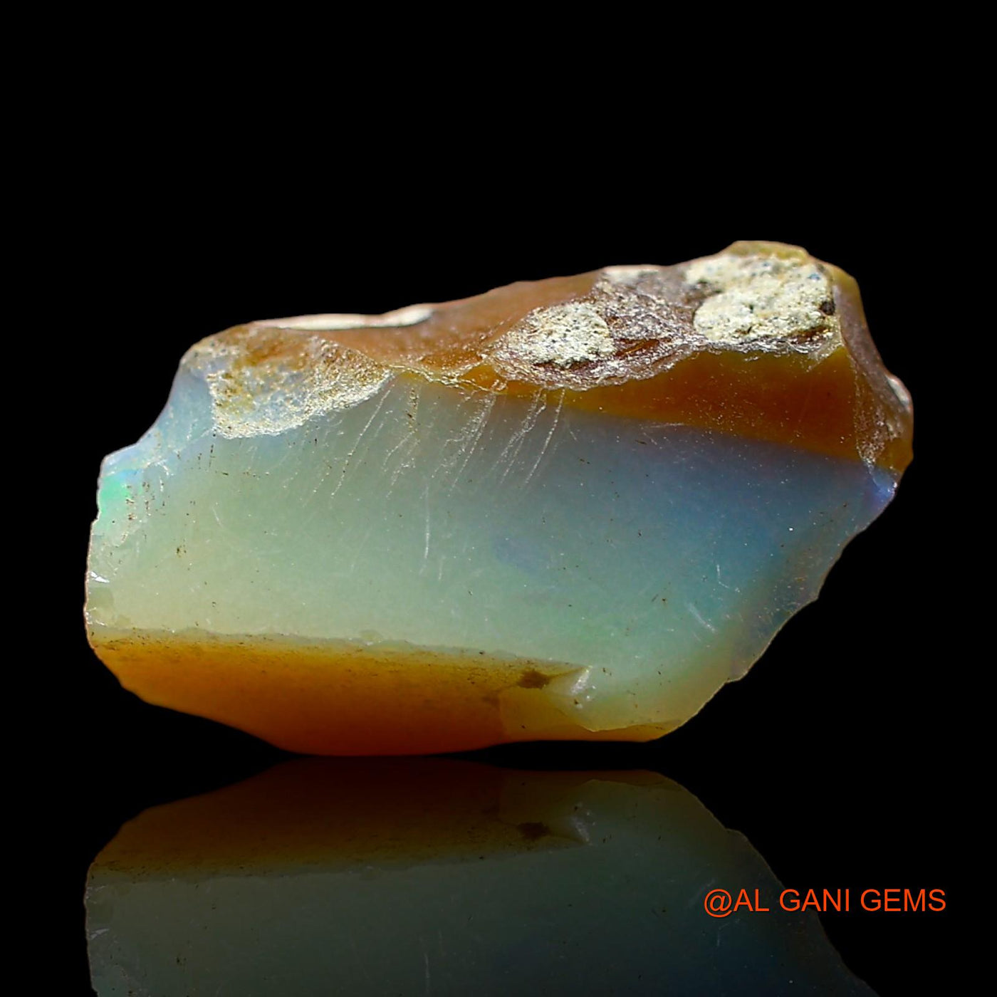 6.00 Cts Natural Ethiopian Fire Opal Loose Gemstone Fancy Rough 18x10x7 mm E-326