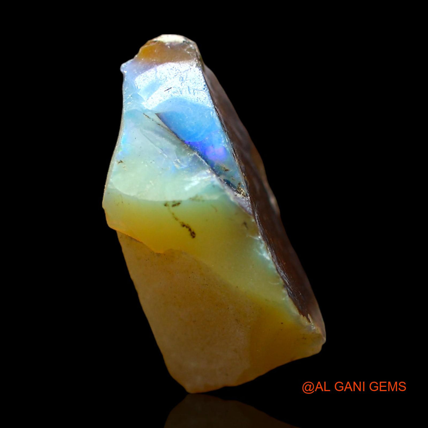 6.00 Cts Natural Ethiopian Fire Opal Loose Gemstone Fancy Rough 18x10x7 mm E-326