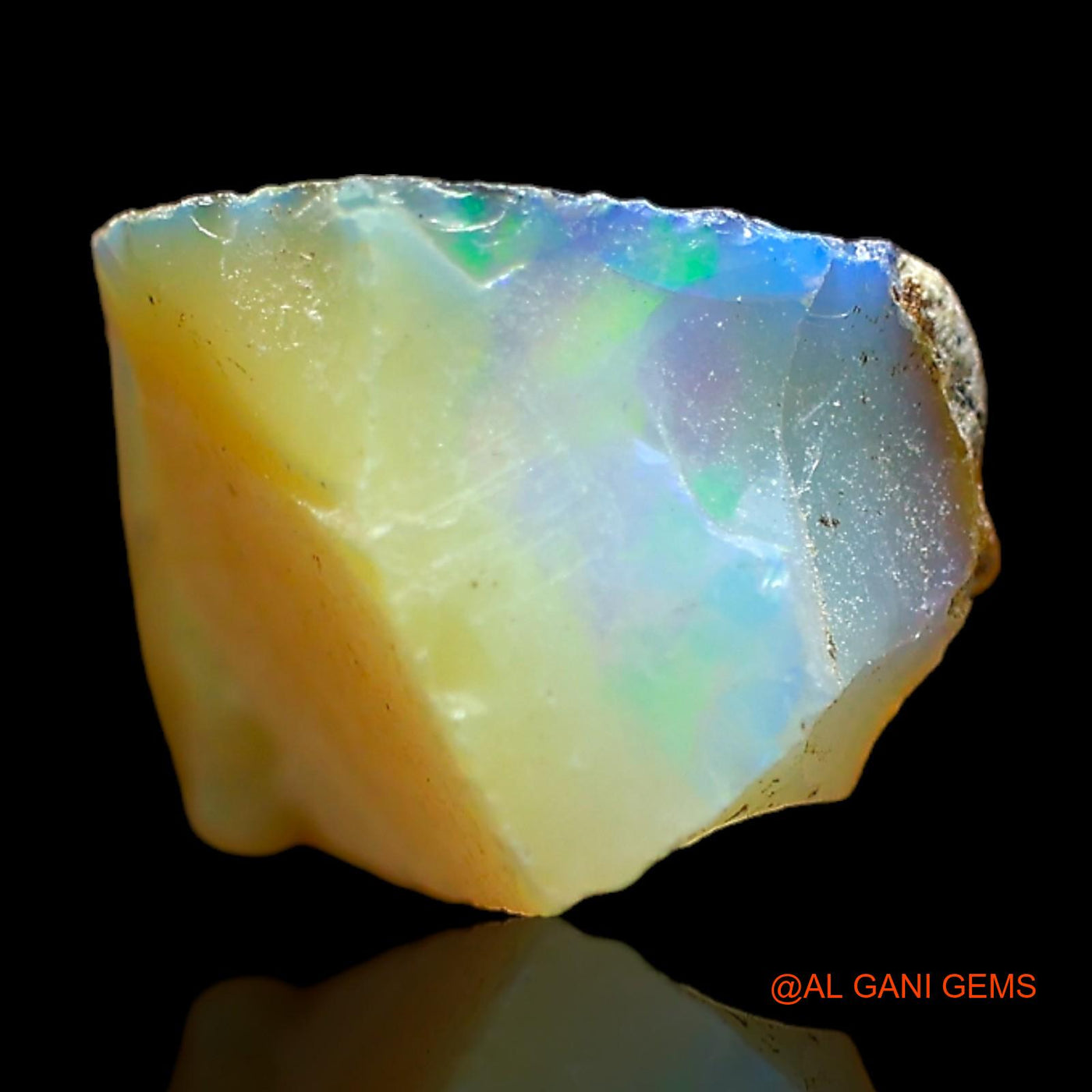 6.00 Cts Natural Ethiopian Fire Opal Loose Gemstone Fancy Rough 18x10x7 mm E-326