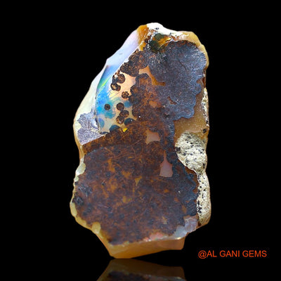 6.00 Cts Natural Ethiopian Fire Opal Loose Gemstone Fancy Rough 18x10x7 mm E-326